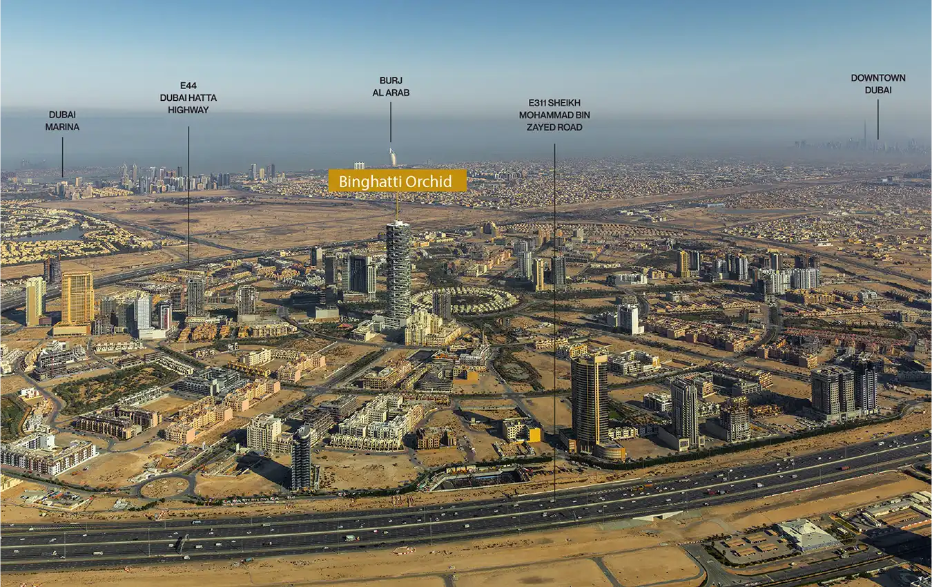 Binghatti Phantom location google map, Property Off plan,