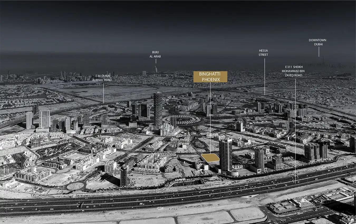 binghatti phoenix map location, Property Off plan,