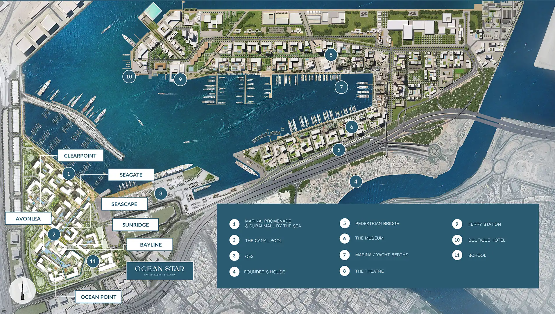 Map Location map for Emaar Ocean Star, Property Off plan,